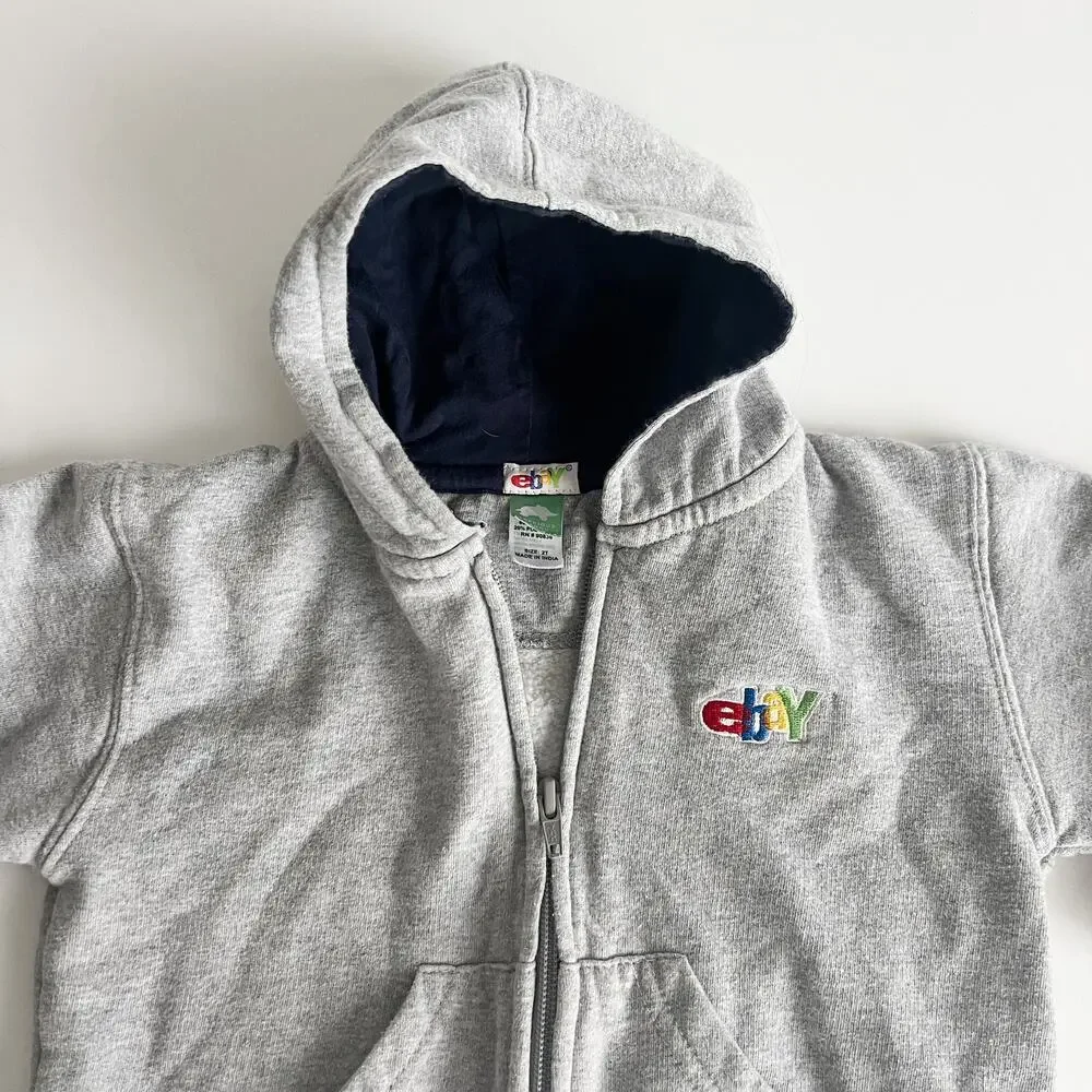 Precious Cargo Size 2T Embroidered Logo Gray Zip Up Hoodie Sweatshirt